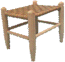 Colonial Stool Kit with Flat Fibre